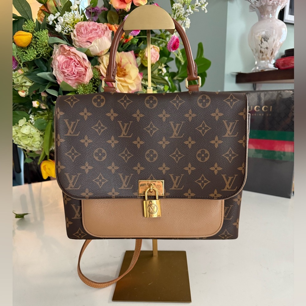 Louis Vuitton Monogram Marignan w/Dust Bag, Box & Added LV Crossbody Strap EUC - Picture 15 of 15